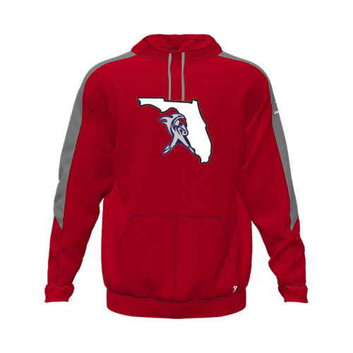 [CUS-DFW-HOOD-FLC-LSL-RED-YXS-LOGO1] Hoodie (Youth XS, Red, Logo 1)