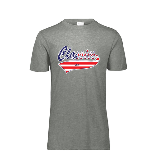 [FTSCUBGY-AS-LOGO2] Decker Men's Tri-Blend T-Shirt - Short Sleeve (Adult S, Gray, Logo 2)