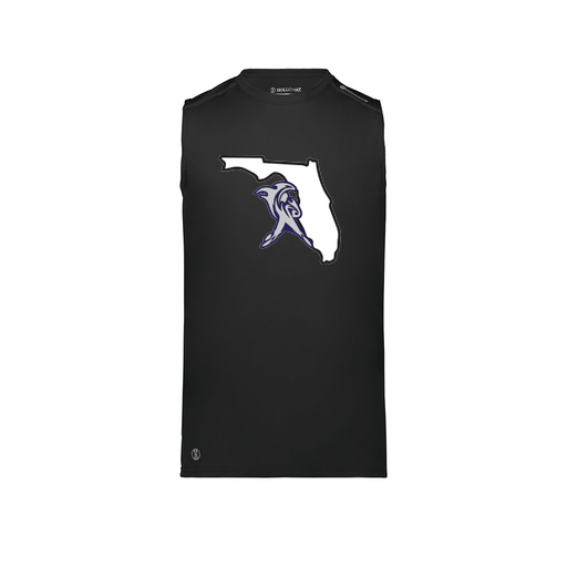 [222593.080.S-LOGO1] Men's CoolDry TankTop (Adult S, Black, Logo 1)