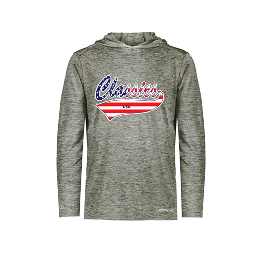 [FOLHCGGY-AS-LOGO2] Decker Men's Charge Hoodie (Adult S, Gray, Logo 2)