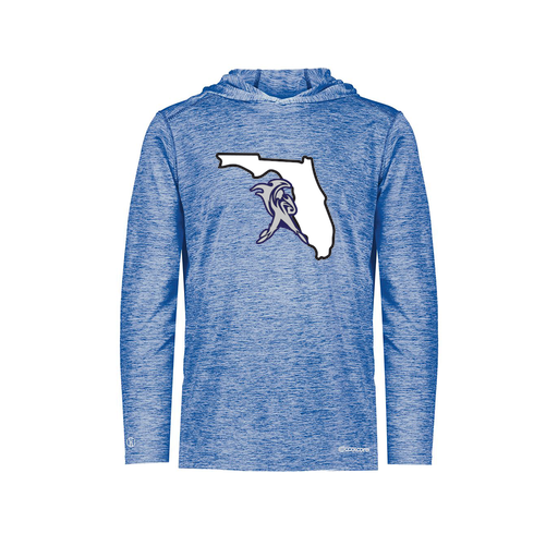 [FOLHCGRY-YS-LOGO1] Decker Youth Charge Hoodie (Youth S, Royal, Logo 1)