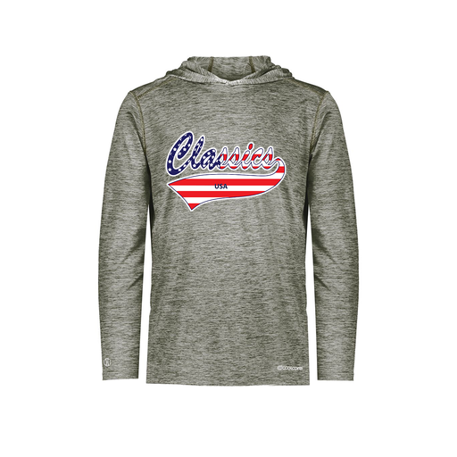 [FOLHCGGY-YS-LOGO2] Decker Youth Charge Hoodie (Youth S, Gray, Logo 2)