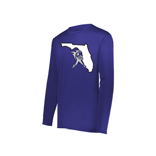 [222822.747.XS-LOGO1] Men's LS Smooth Sport Shirt (Adult XS, Purple, Logo 1)