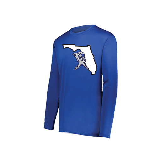[222822.060.XS-LOGO1] Men's LS Smooth Sport Shirt (Adult XS, Royal, Logo 1)